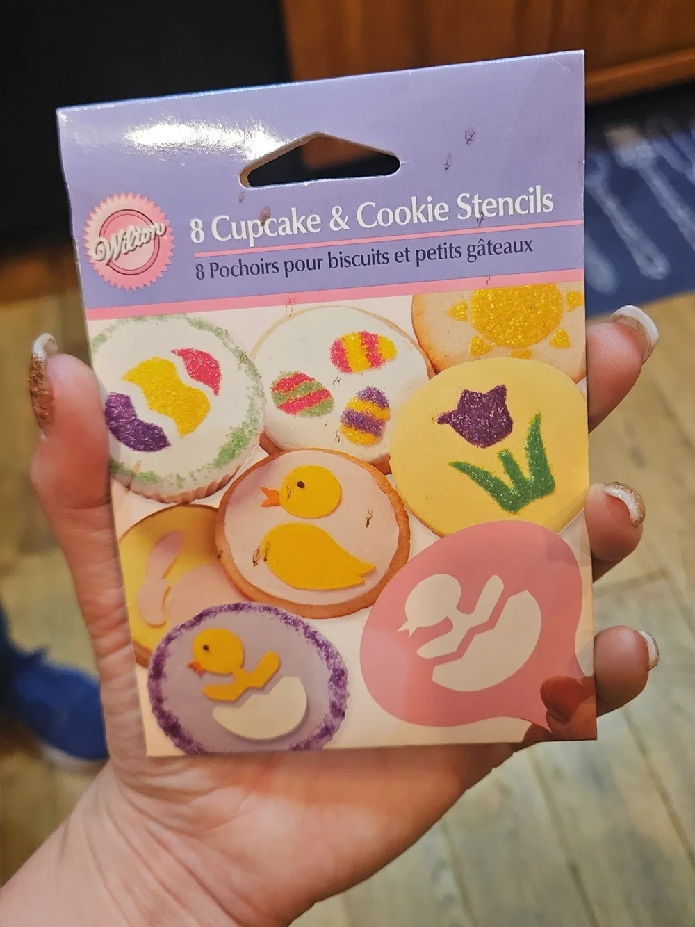 Wilton Stackable Cookie Cutter Set - Yellow & Pink Accents with Brown Detail